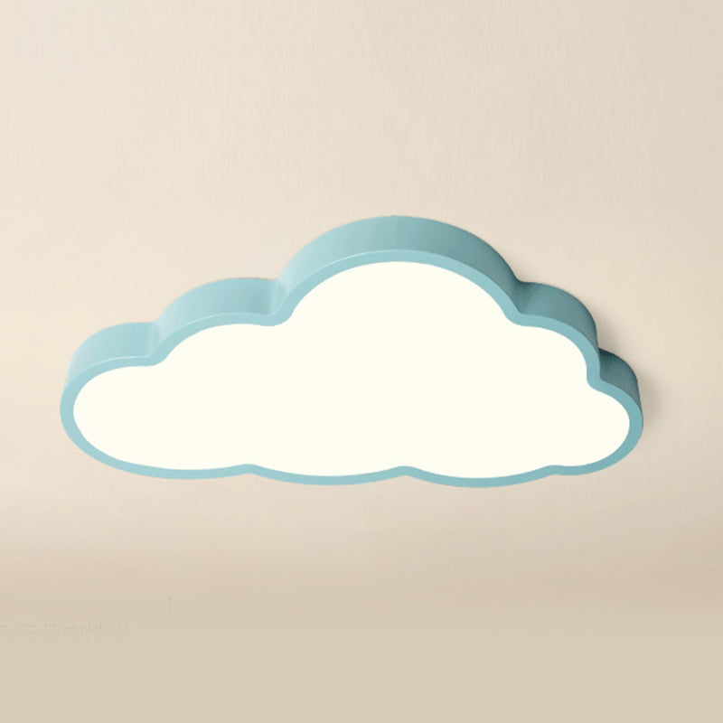 Metal Cloud Shape Ceiling Mount Light Fixture Nordic LED Flush Mount Ceiling Light