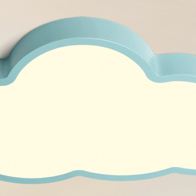 Metal Cloud Shape Ceiling Mount Light Fixture Nordic LED Flush Mount Ceiling Light