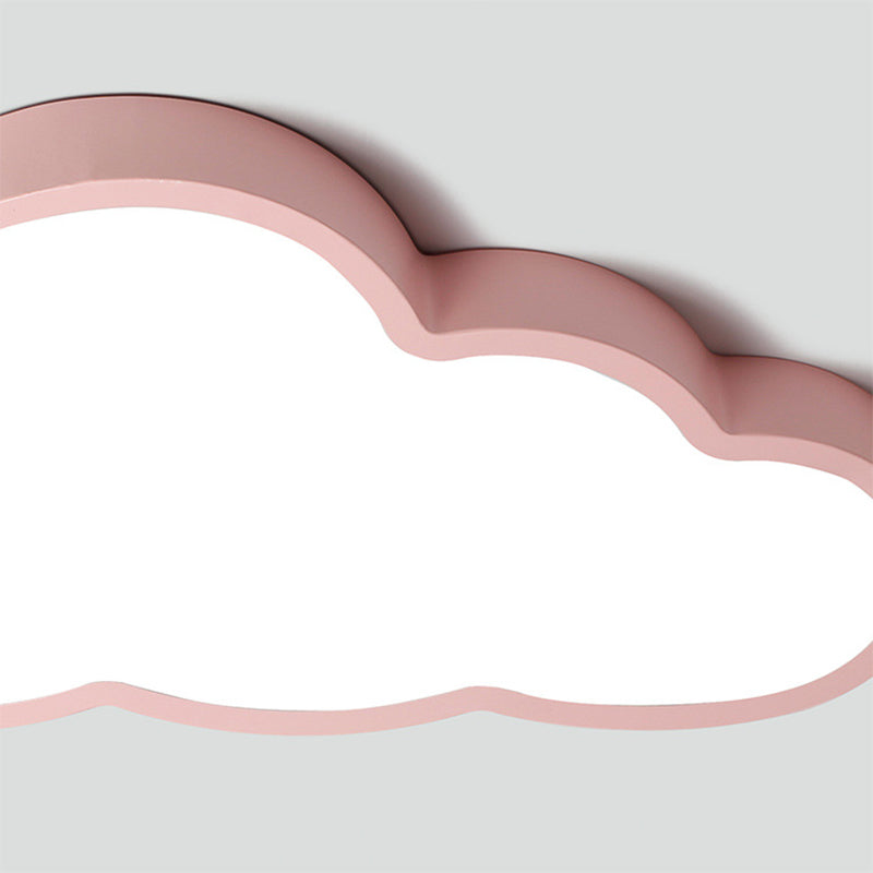 Metal Cloud Shape Ceiling Mount Light Fixture Nordic LED Flush Mount Ceiling Light