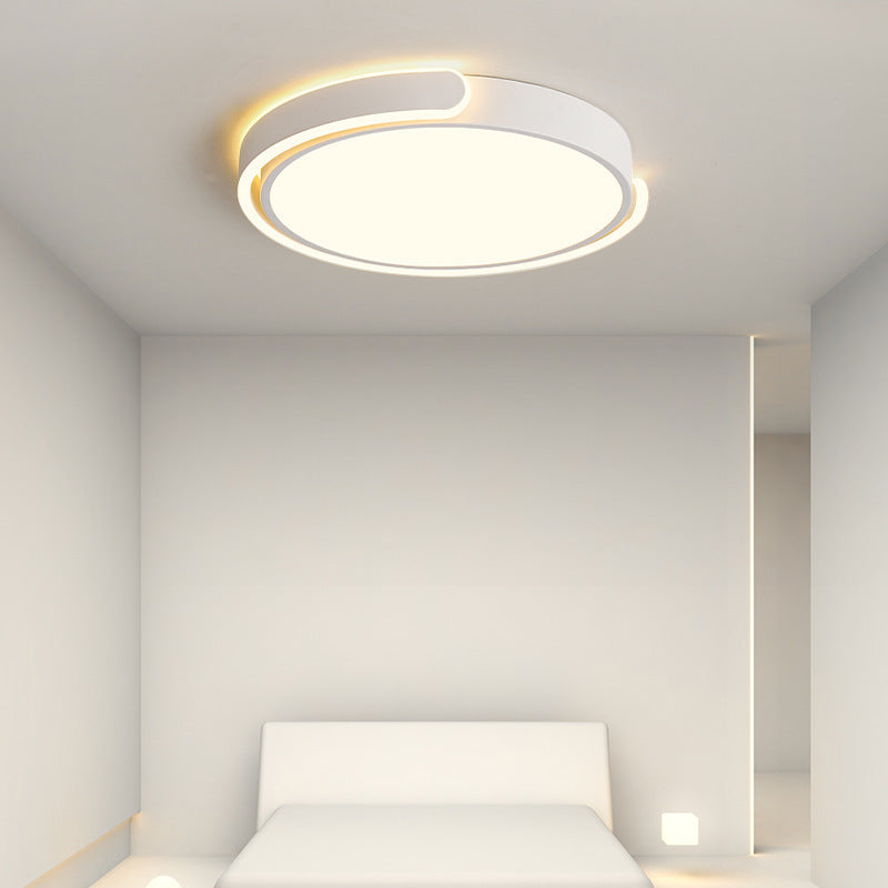 Eenvoud Ronde Flush Mount Verlichting Metaal LED Slaapkamer Plafond Mount Licht Profiel