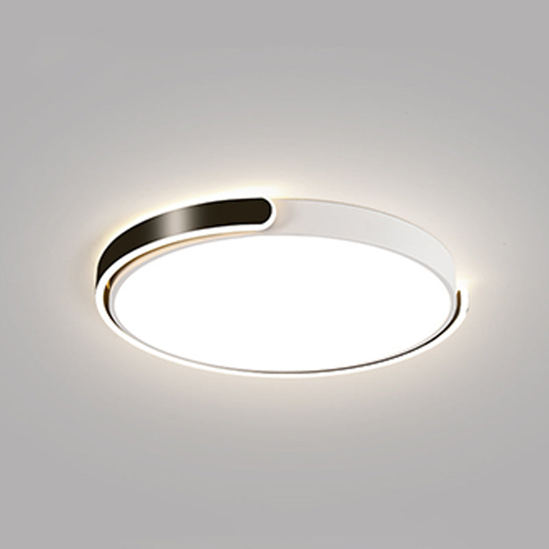 Eenvoud Ronde Flush Mount Verlichting Metaal LED Slaapkamer Plafond Mount Licht Profiel