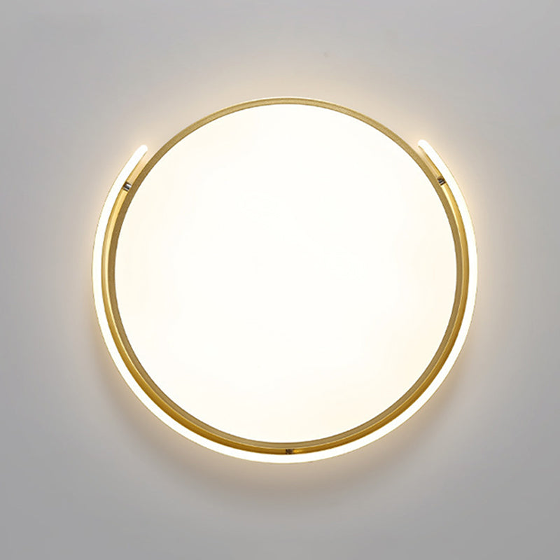 Eenvoud Ronde Flush Mount Verlichting Metaal LED Slaapkamer Plafond Mount Licht Profiel