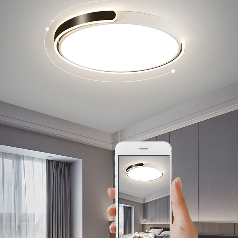 Eenvoud Ronde Flush Mount Verlichting Metaal LED Slaapkamer Plafond Mount Licht Profiel