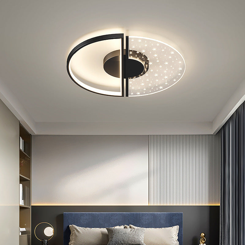 Nordic - Style Circle Massimale Light Fixture Metallo LED Camera Soffitto Montato Light Fixture