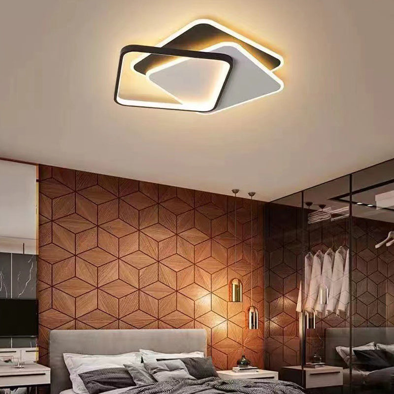 Metalen Geometrisch Plafond Lamp Armatuur Moderne Stijl LED Plafond Mount Light Fixture