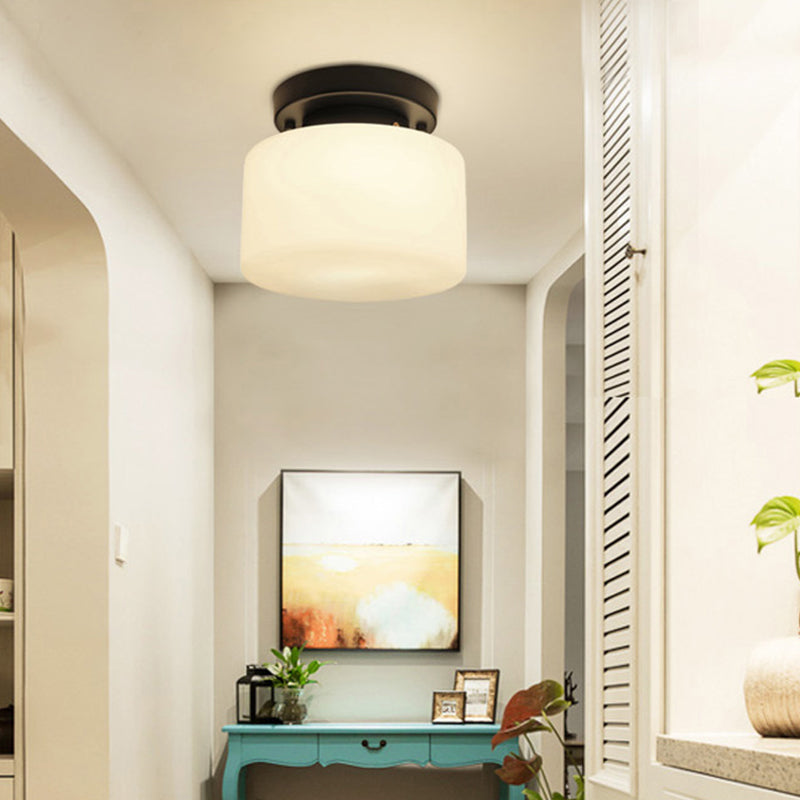Modern Semi Flush Plafoniera Tradizionale Semi Mount Illuminazione per Vetro Shaded