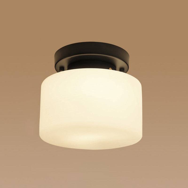 Modern Semi Flush Ceiling Light Traditional Semi Mount Lighting for Glass Shaded