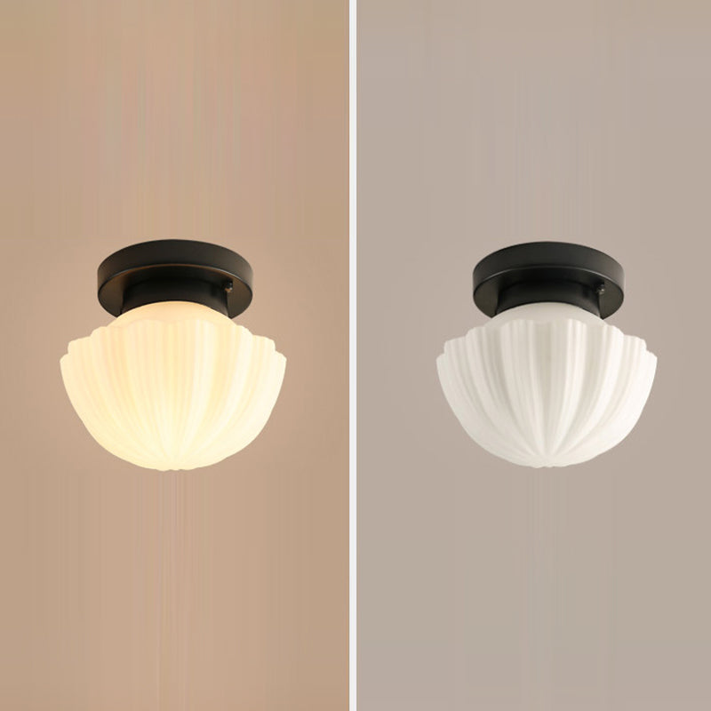 Modern Semi Flush Plafoniera Tradizionale Semi Mount Illuminazione per Vetro Shaded