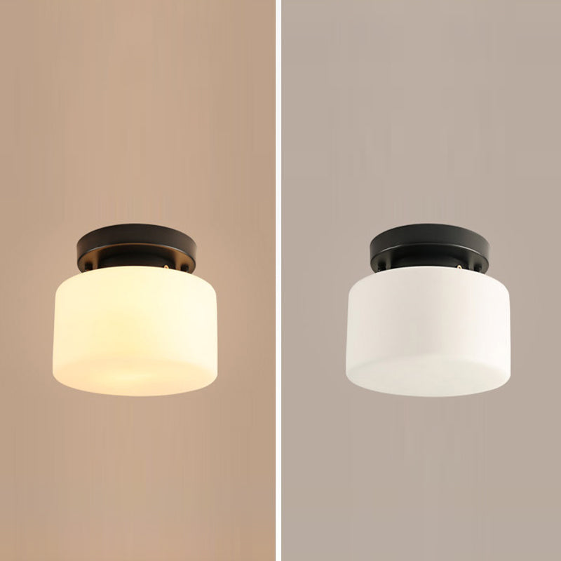 Modern Semi Flush Ceiling Light Traditional Semi Mount Lighting for Glass Shaded