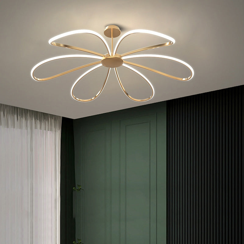 Floral Metal Hanging Chandelier Nordic Style LED Pendant Chandelier for Living Room