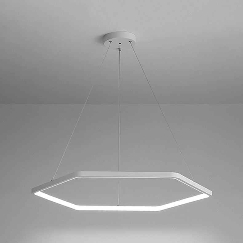 Geometric Hanging Light Kit Simplicity LED Metal Pendant Light Fixture