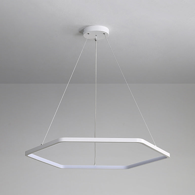 Geometric Hanging Light Kit Simplicity LED Metal Pendant Light Fixture