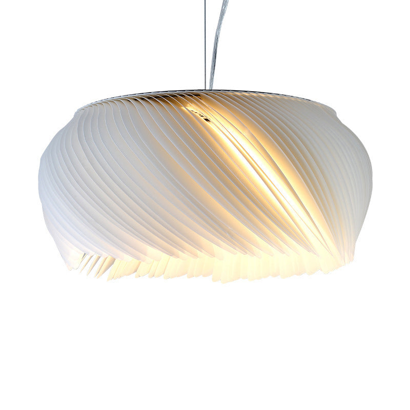 Lampe suspendue en forme de tambour minimaliste acrylique 1 lumière du salon