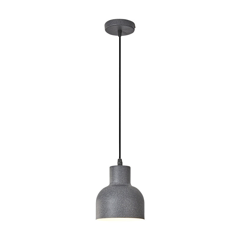 Géométrique Small Pendant Lightture Metal 1 Bulbe Nordic Hanging Light pour le chevet