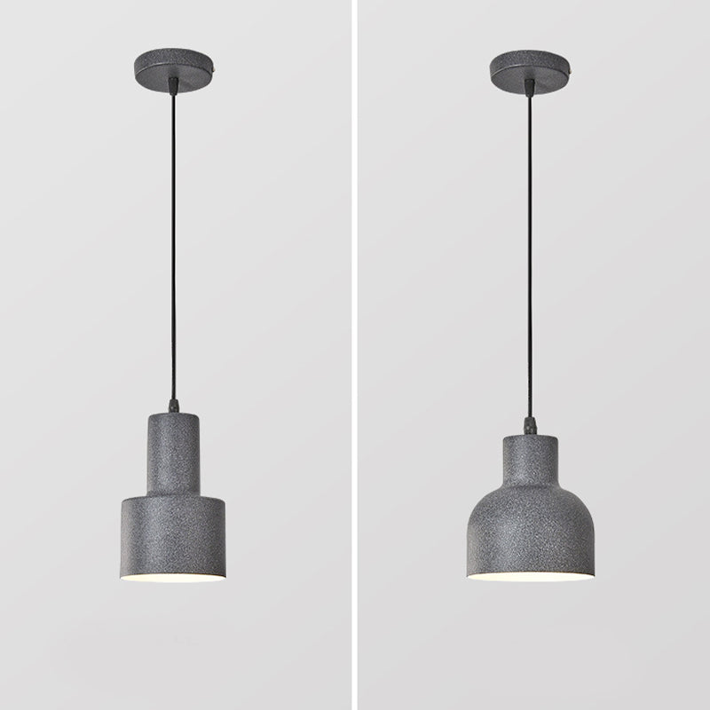 Géométrique Small Pendant Lightture Metal 1 Bulbe Nordic Hanging Light pour le chevet