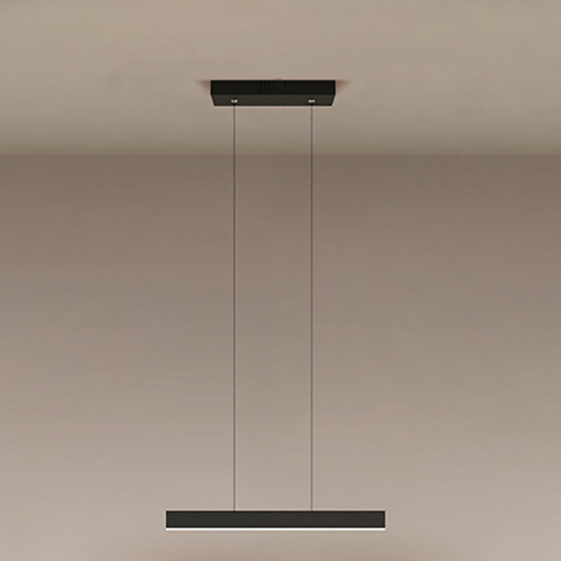 Luz colgante colgante de metal ligero de isla simple moderna para sala de estar para sala de estar