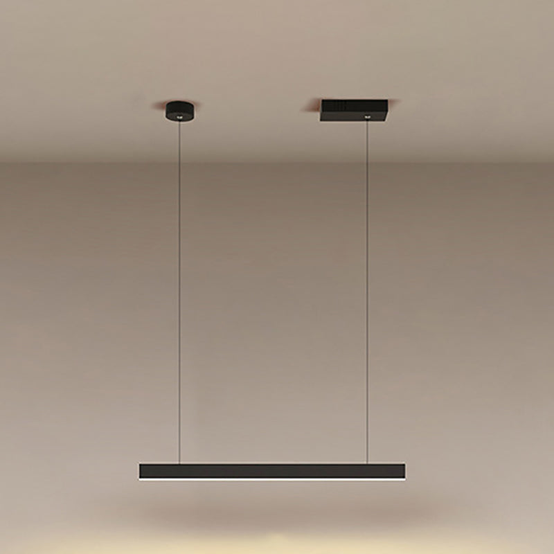 Luz colgante colgante de metal ligero de isla simple moderna para sala de estar para sala de estar