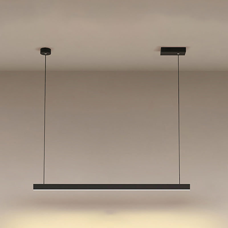 Luz colgante colgante de metal ligero de isla simple moderna para sala de estar para sala de estar