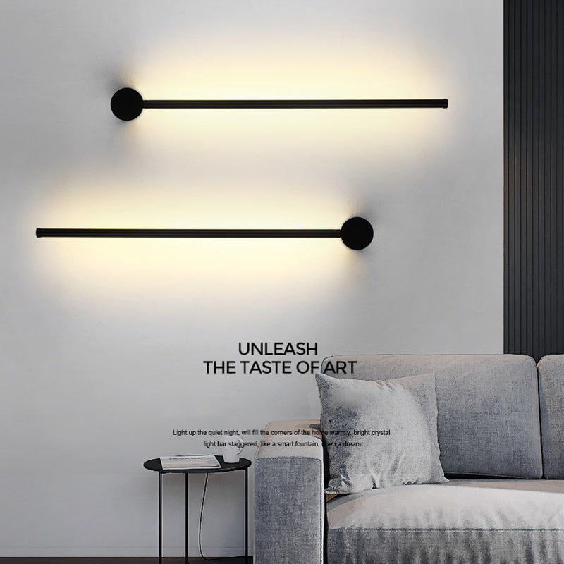 Application murale à LED légère de style moderne légère pour le salon