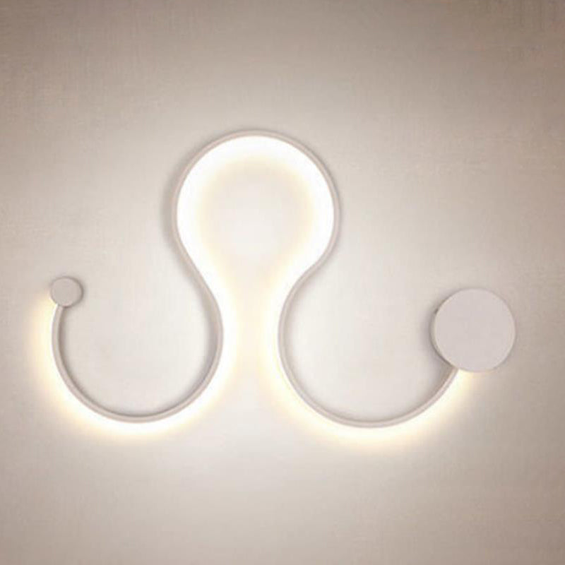 Lumière murale linéaire de style nordique Minimaliste 1 lumière LED LED Ponderie murale pour le salon
