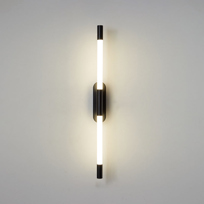 Salon Murne Gamique Postmodern Metal Wall Murd Lightture avec une teinte acrylique