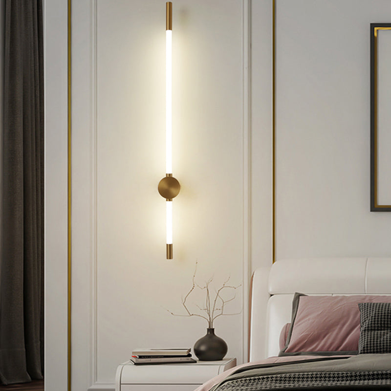 Salon Murne Gamique Postmodern Metal Wall Murd Lightture avec une teinte acrylique