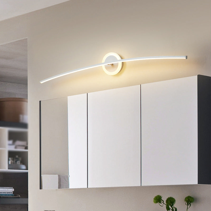 Contemporary Style Led Vanity Light Simple Linear Mirror Lighting Fixture for Washing Room
