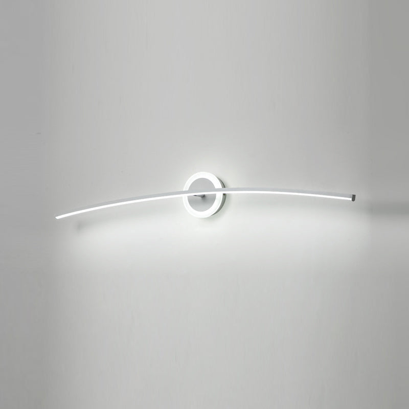 Contemporary Style Led Vanity Light Simple Linear Mirror Lighting Fixture for Washing Room