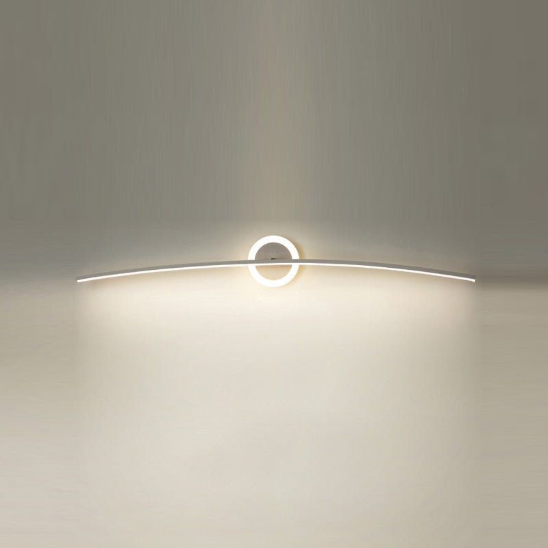 Contemporary Style Led Vanity Light Simple Linear Mirror Lighting Fixture for Washing Room