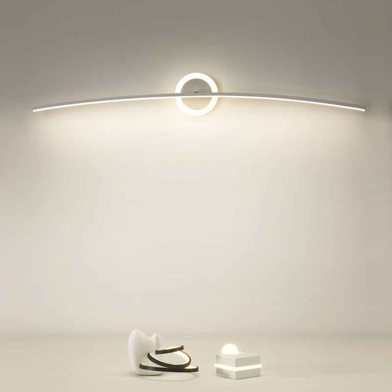 Contemporary Style Led Vanity Light Simple Linear Mirror Lighting Fixture for Washing Room