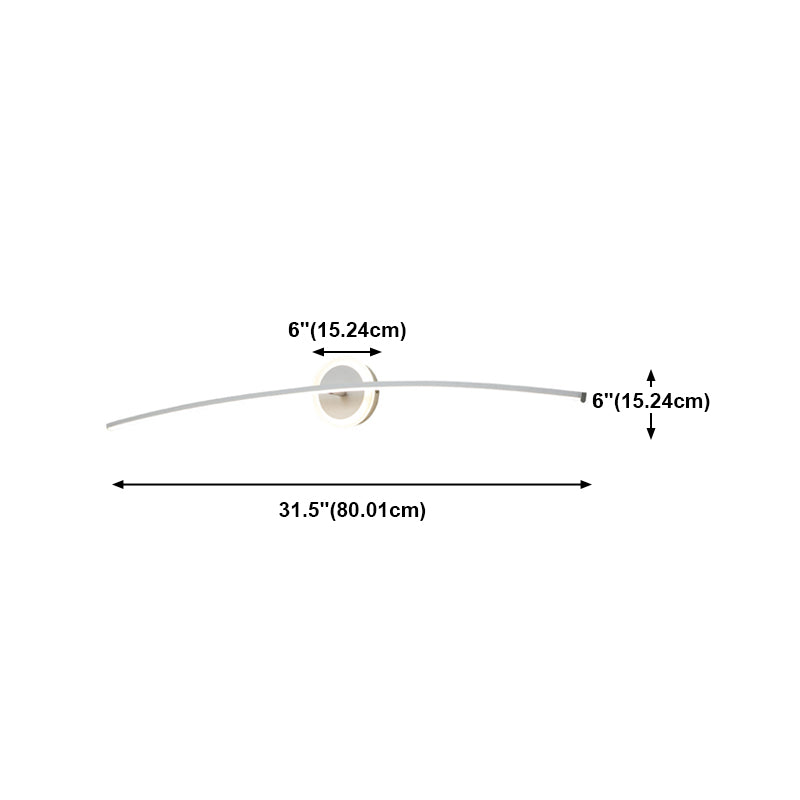 Contemporary Style Led Vanity Light Simple Linear Mirror Lighting Fixture for Washing Room