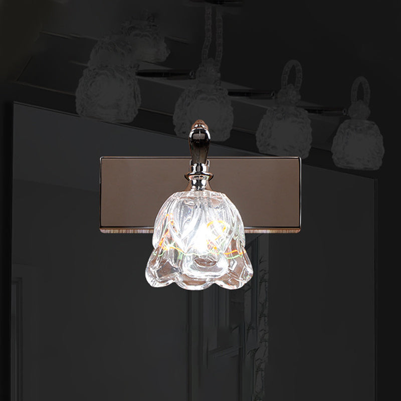 Contemporary Vanity Light Simple Glass Mirror Lighting Fixtures for Washing Room