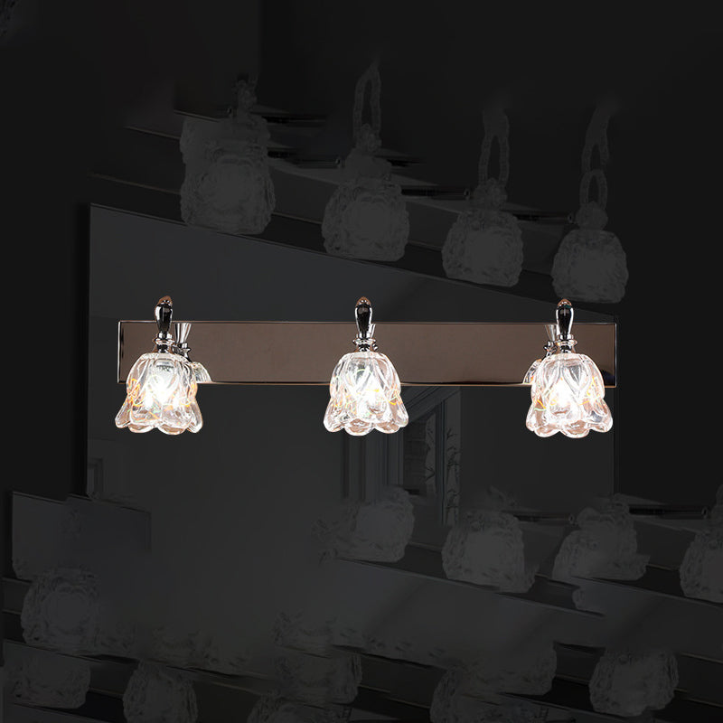 Contemporary Vanity Light Simple Glass Mirror Lighting Fixtures for Washing Room