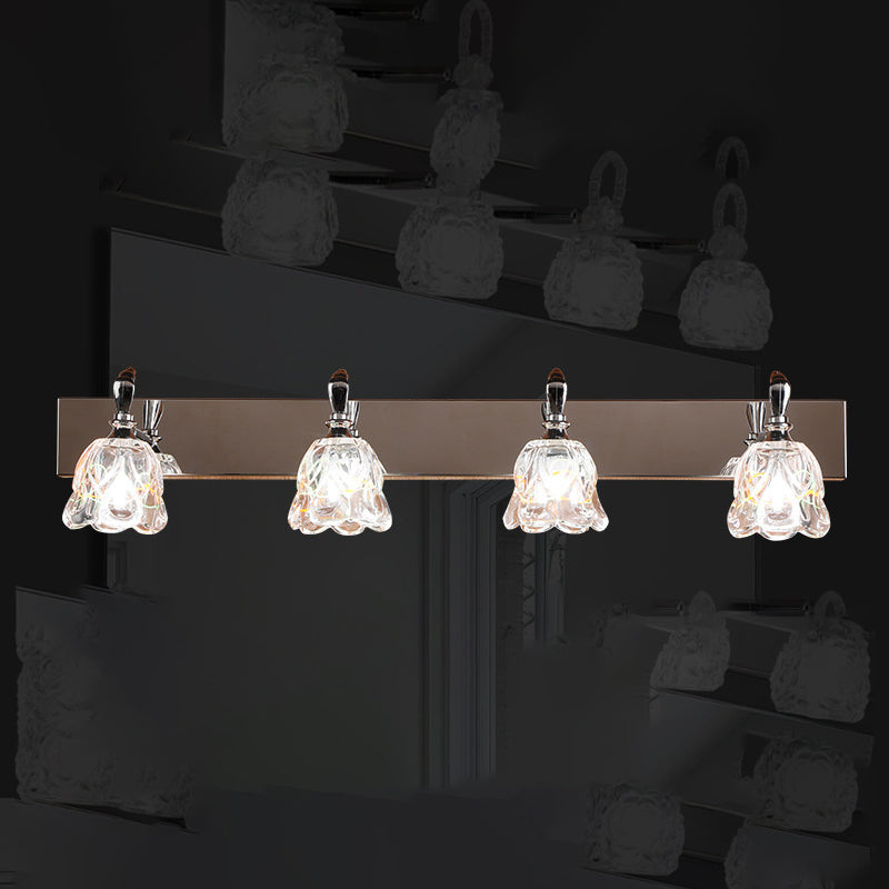 Contemporary Vanity Light Simple Glass Mirror Lighting Fixtures for Washing Room