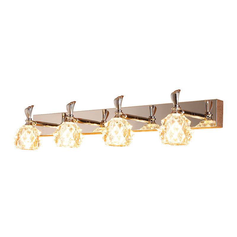 Contemporary Vanity Light Simple Glass Mirror Lighting Fixtures for Washing Room
