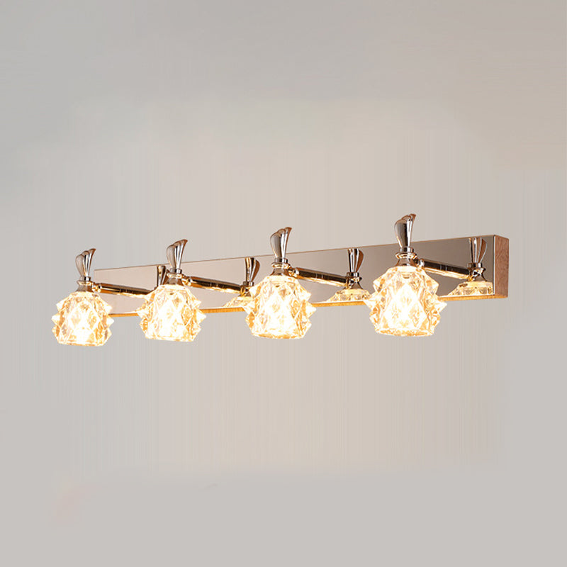 Contemporary Vanity Light Simple Glass Mirror Lighting Fixtures for Washing Room