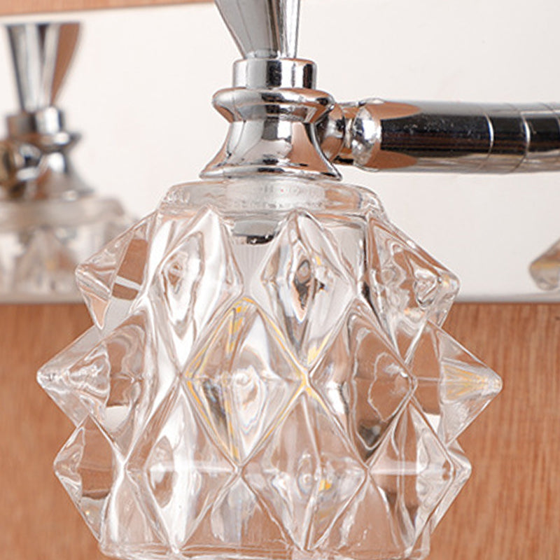 Contemporary Vanity Light Simple Glass Mirror Lighting Fixtures for Washing Room
