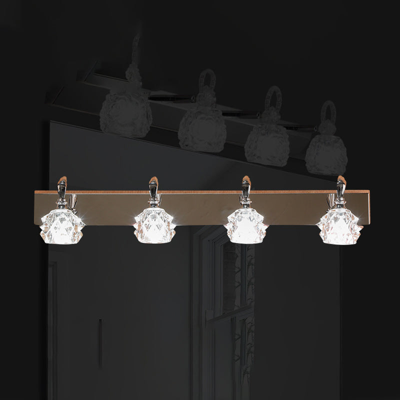 Contemporary Vanity Light Simple Glass Mirror Lighting Fixtures for Washing Room