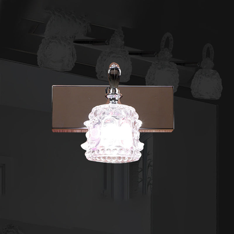 Contemporary Vanity Light Simple Glass Mirror Lighting Fixtures for Washing Room