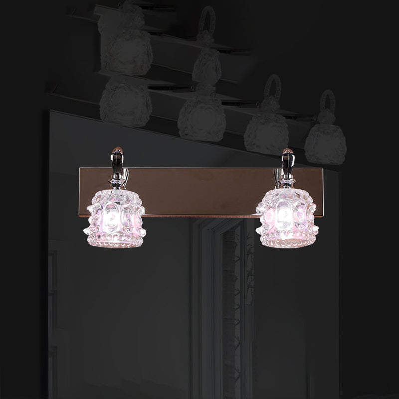 Contemporary Vanity Light Simple Glass Mirror Lighting Fixtures for Washing Room