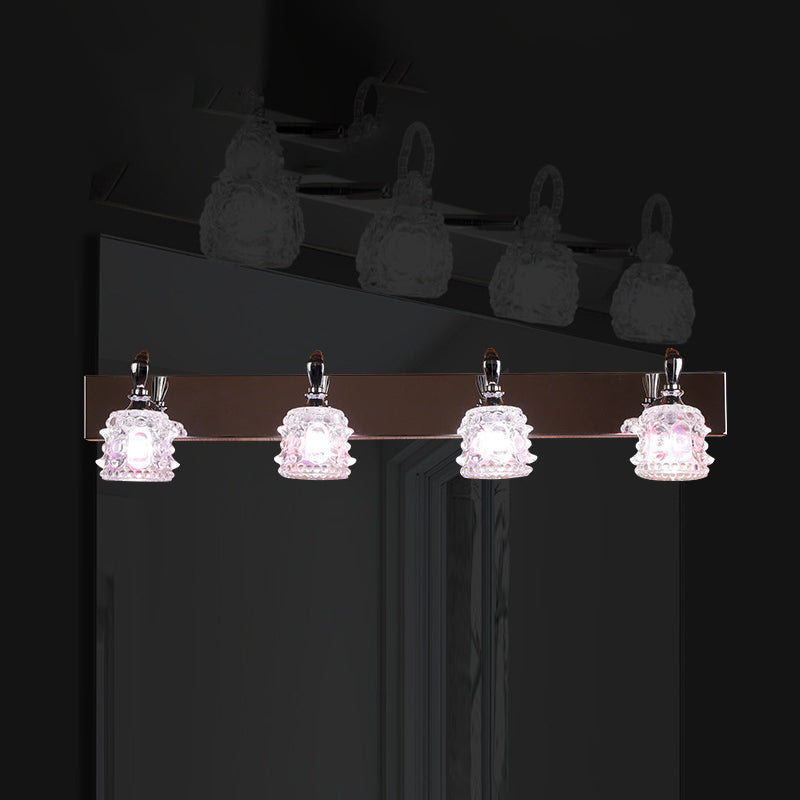 Contemporary Vanity Light Simple Glass Mirror Lighting Fixtures for Washing Room