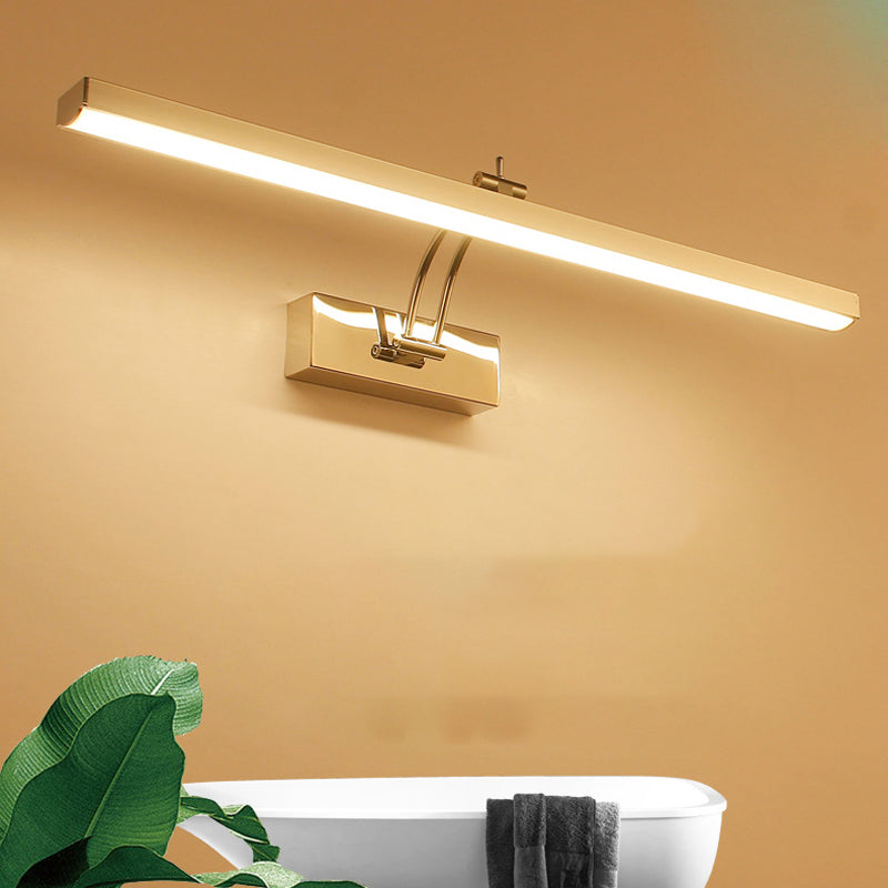 Contemporary Vanity Light Simple Linear Mirror Lighting Fixtures for Bathroom