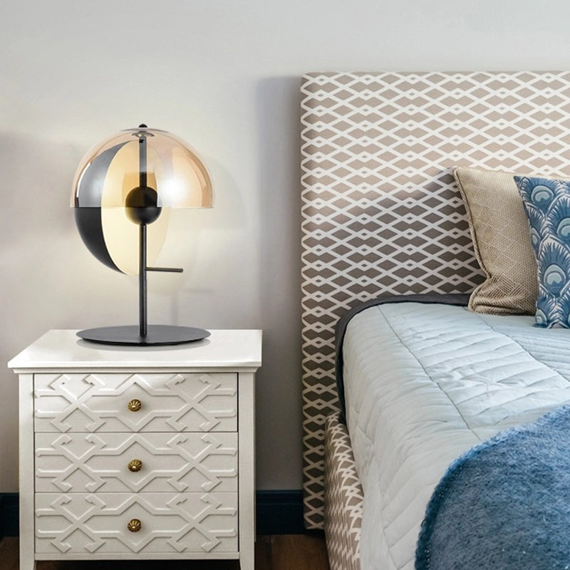 Simplicity Desk Lamp Household Glass Table Lighting Fixture for Bedroom Study Room