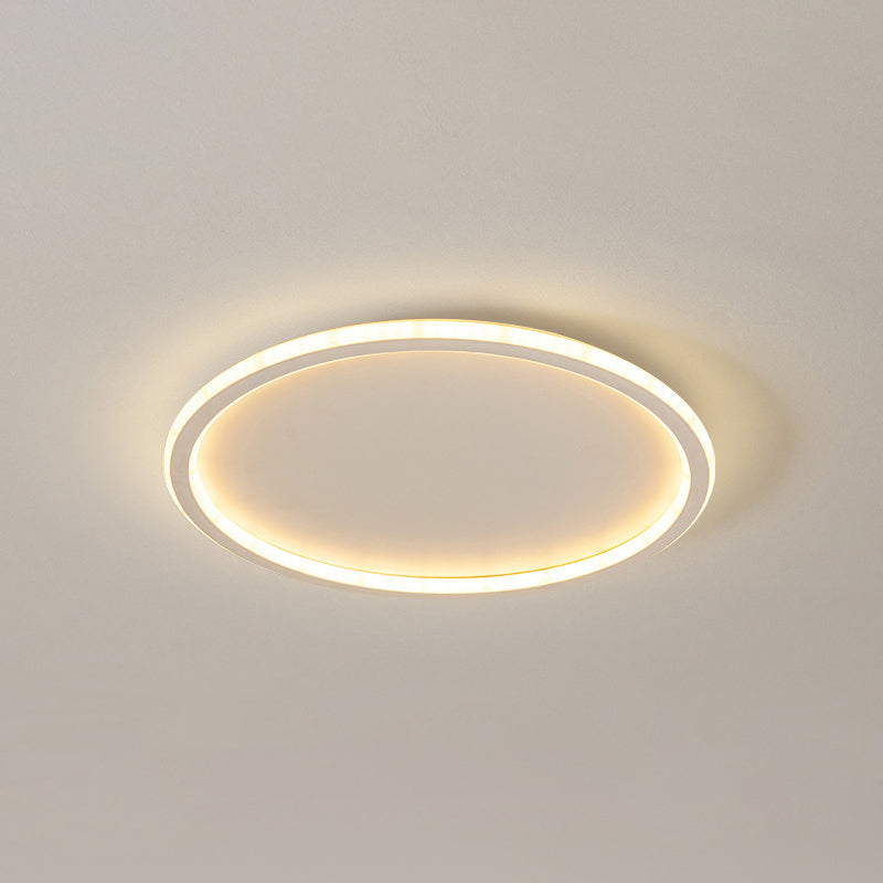 Plafonnier circulaire en métal, LED de style simple, proche du plafonnier