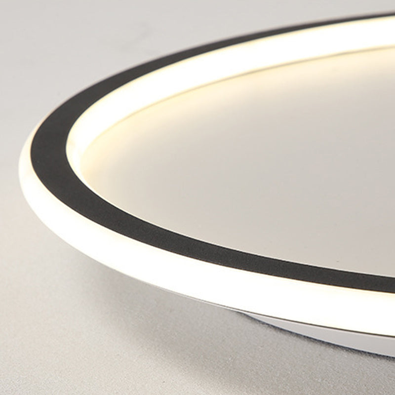 Plafonnier circulaire en métal, LED de style simple, proche du plafonnier