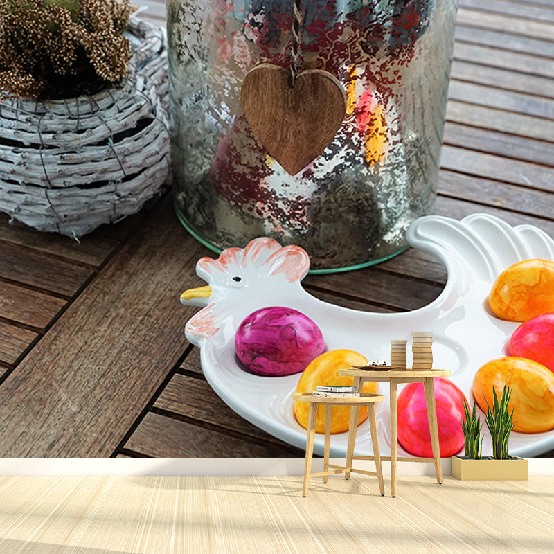 Environment Friendly Resistant Mural Wallpaper Afternoon Tea Sleeping Room Wall Mural