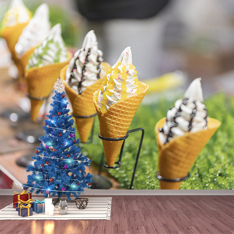 Environment Friendly Resistant Mural Wallpaper Afternoon Tea Sleeping Room Wall Mural