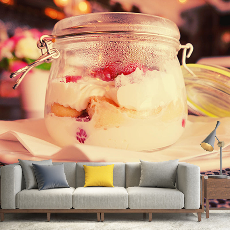 Environment Friendly Resistant Mural Wallpaper Afternoon Tea Sleeping Room Wall Mural