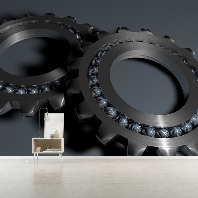 Eco-friendly Wall Mural Wallpaper Metal Gear Photography Sitting Room Wall Mural