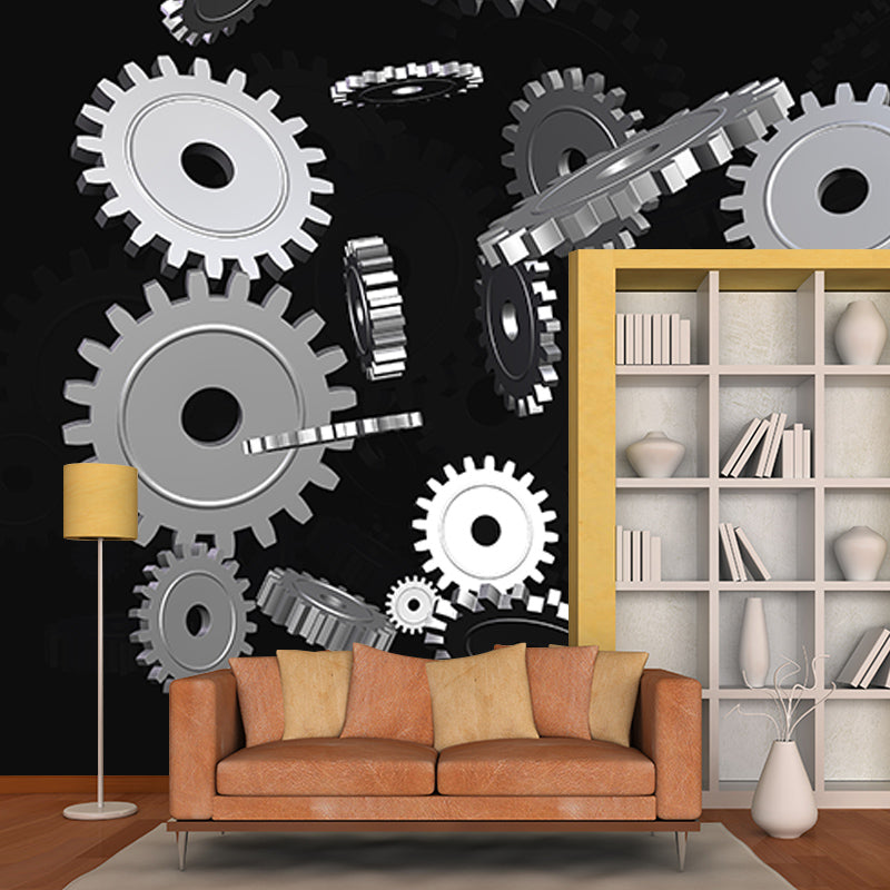 Beautiful Photography Mural Wallpaper Metal Gear Indoor Wall Mural